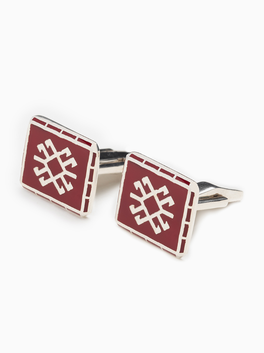 DRAGON CUFFLINKS RED GCEROV