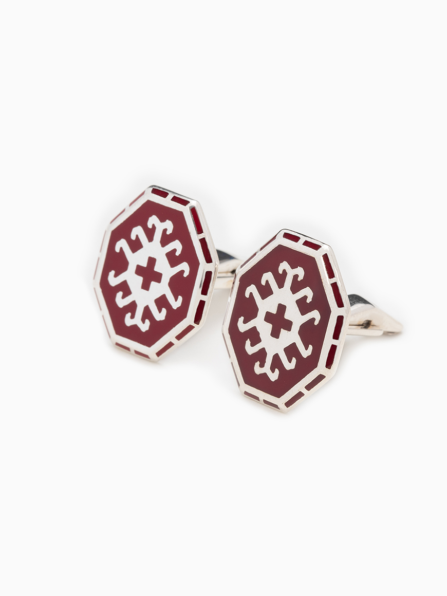 KHACHKHORAN CUFFLINKS RED